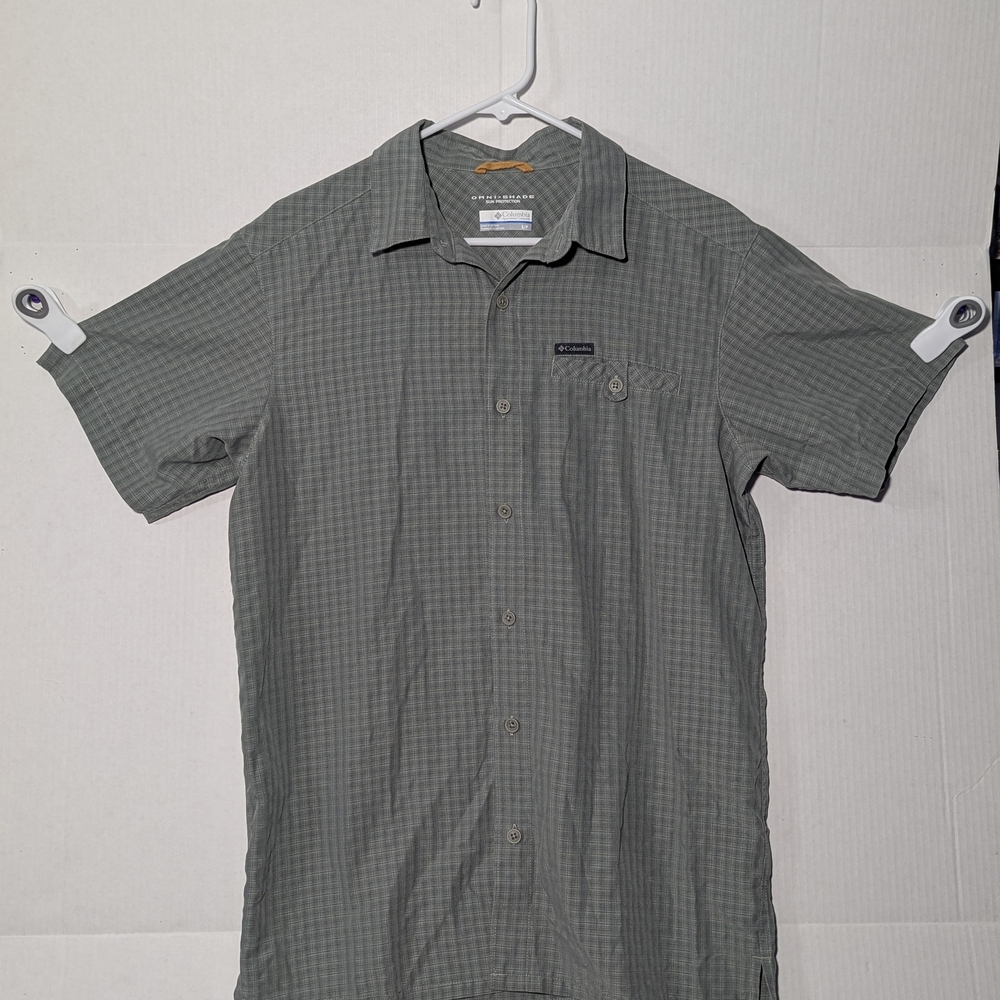 Columbia Gray Casual Button Down Shirt